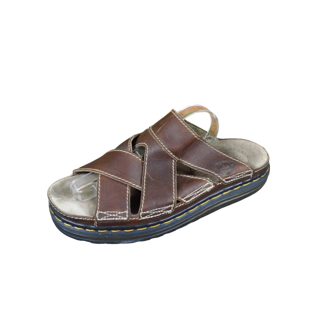 Dr. Martens 8291 Mens Fisherman Slide Sandals Size 10 Outdoor Brown Leather MIE